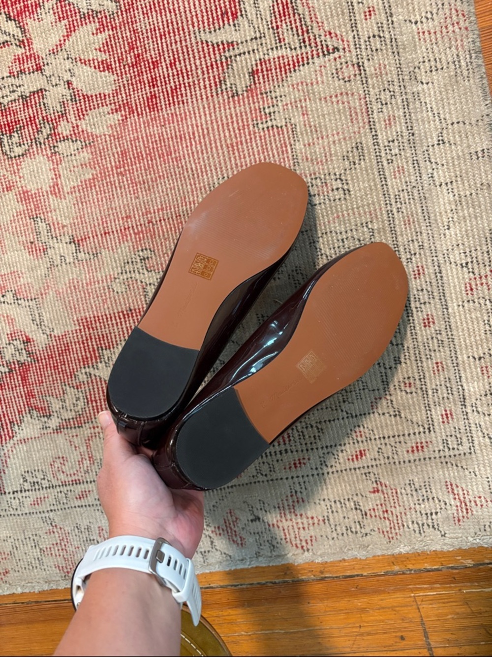 NWOT Madewell Greta Ballet Flat in Patent Leather (Dark Plum/9.5) - Picture 2 of 6